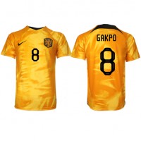 Alankomaat Cody Gakpo #8 Kotipaita MM-kisat 2022 Lyhythihainen